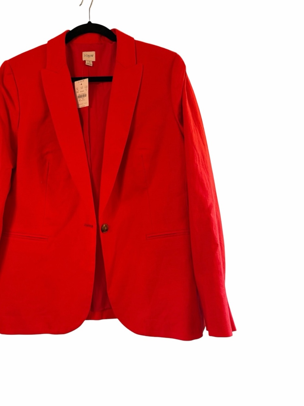 J.Crew Women's fire cracker Red Blazer-size 14 #NWT